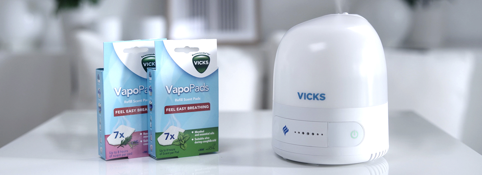 Vicks Personal Cool Mist Ultrasonic Humidifier - Small, Easy to